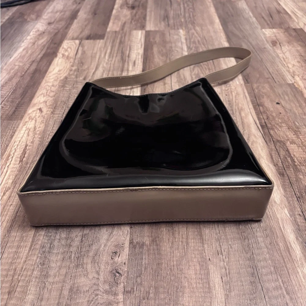 Chenson black and brown leather shoulder bag - Picture 2 of 3